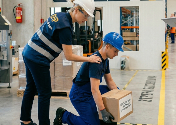 Transport wewnętrzny i bezpieczne strefy poruszania się